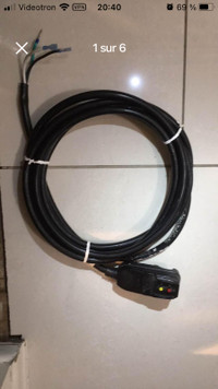Câble d'alimentation GFCI pour spa ou autres, 15A, 120V, rainpro