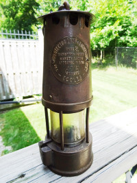 MINERS LAMP Eccles SL ministry of power ALL ORIGINAL 1950s