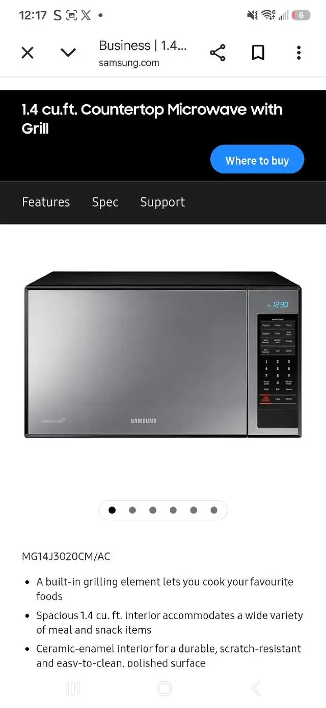 Samsung Microwave 