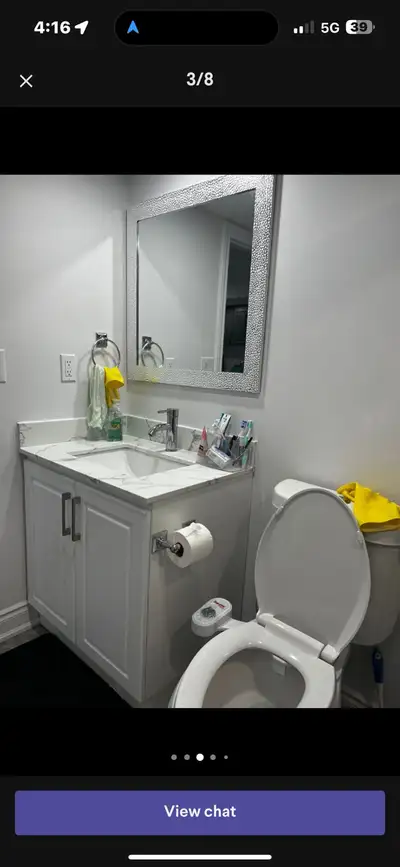 Two bedroom basement. One room available. Must be vegetarian