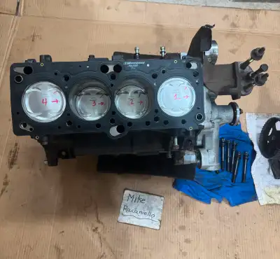 Built 6 bolt 4G63 block 6 bolt block Wiseco 9:0:1 .40 over eagle H beam rods stock crank new oil pum...