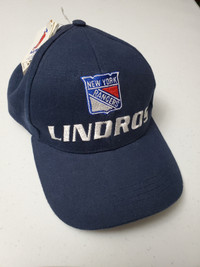 Vintage New HOF Eric Lindros new york rangers velcro back hat