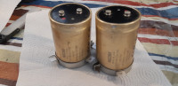 Plusieurs condensateurs électrolytiques capacitors  vintage