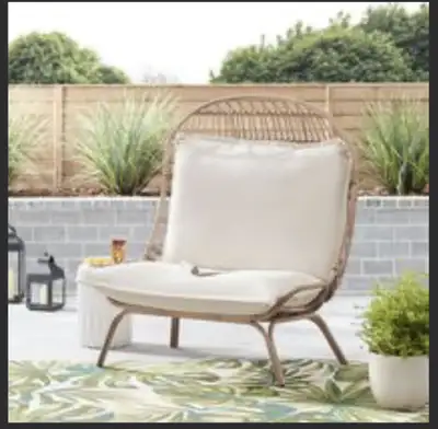 Better Homes and Gardens Willow Sage Snuggle Chair with Cushions, View more