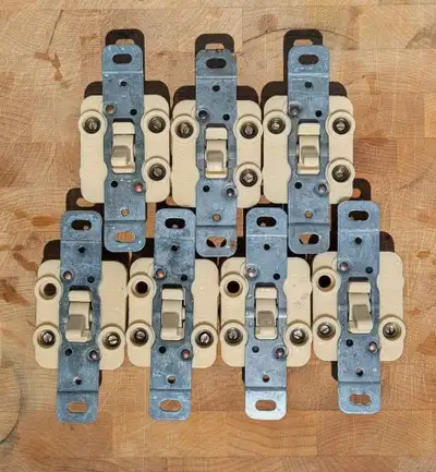 VINTAGE Set of 7 Restored G.E.C. England Ivory Switches, View more