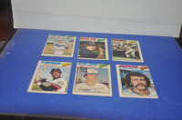Opc o pee chee 1977 baseball lot of 11 card miscut card 2 staub