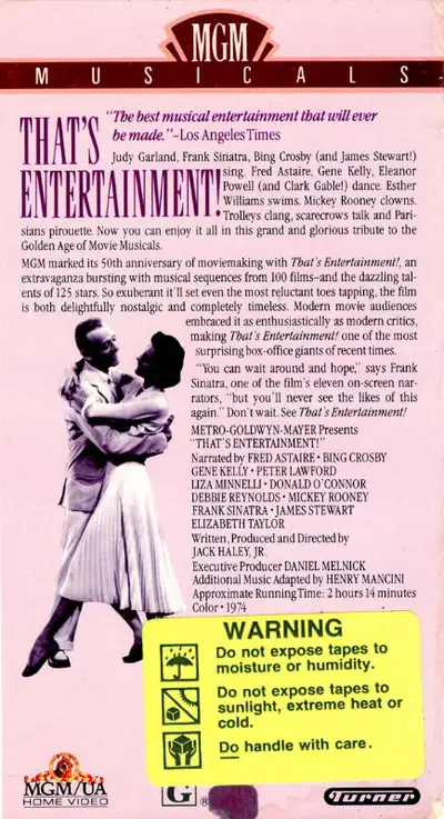 MGM THAT'S ENTERTAINMENT!, View more