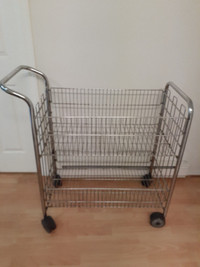 Stainless steel Heavy duty two tier trolly cart excellent