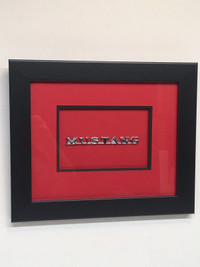 Ford Mustang Script Emblem - Framed