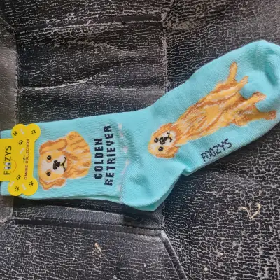 Foozys socks 78% polyester, 20% Nylon2% spandex.