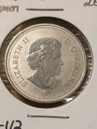 2010 Canada specimen 50 cent piece, KM#494a, my #2011-112