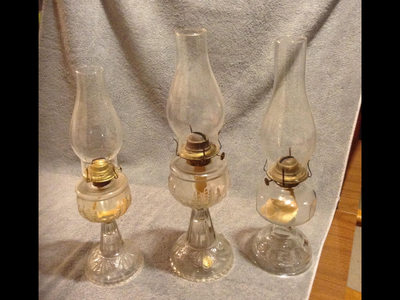 Oil lamps Antique, work great and mint condition, View more