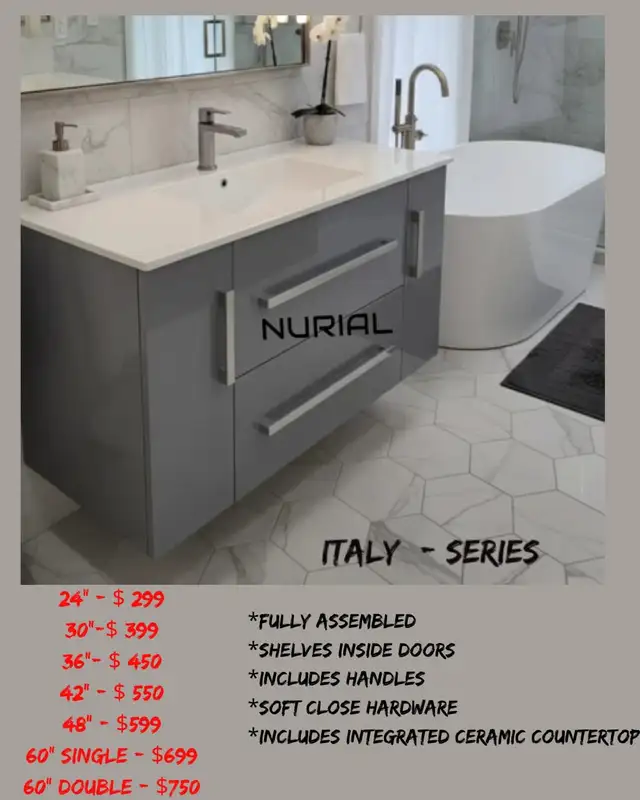 bathroom vanities countertops led mirrors kitchen countertops in Dressers & Wardrobes in Oakville / Halton Region - Image 3