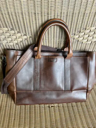 Shinola Navigator Leather Briefcase, View more