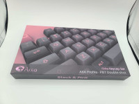  Akko Black&Pink 229-Key Cherry Profile Keycap Set 
