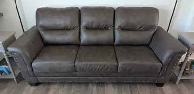 Bonded leather couch set, View more