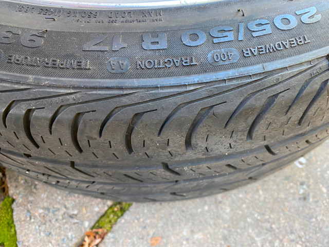 4 MAGS VOLVO S80 17" AVEC PNEUS D'ÉTÉ 205/50R17 CONTIPROCONTACT dans Pneus et jantes  à Laval/Rive Nord - Image 4