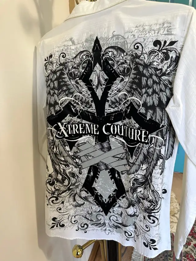 “ XTREME COUTURE “ WHITE COLAR SHIRT( never been worn ) in Men's in Regina - Image 7