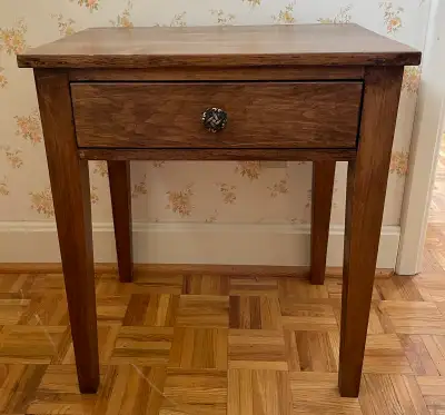 Oak Nightstand /End Table, View more