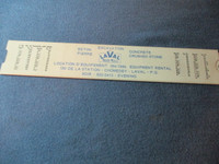 VINTAGE SLIDE RULE CONCRETE CALCULATOR-LAVAL READY MIX-1970/80'S