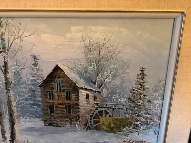 Vtg Oil Ptging of a Grist Mill by Cdn Artist W. (William) Conway in Arts & Collectibles in Belleville - Image 3