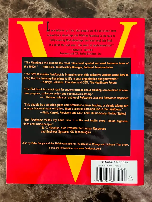 The Fifth Discipline Fieldbook by Peter Senge et al.63351295583489121