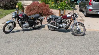 The Ultimate Project: Pair of 1976 Triumph T140's Looking for your next restoration or a unique rest...