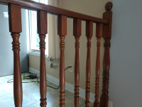 Oak railing