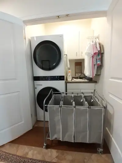 Laundry Sorter Rolling Cart 4-Bag Heavy Duty, View more