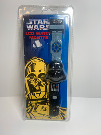 Vintage Star Wars LCD Darth Vader Watch sealed