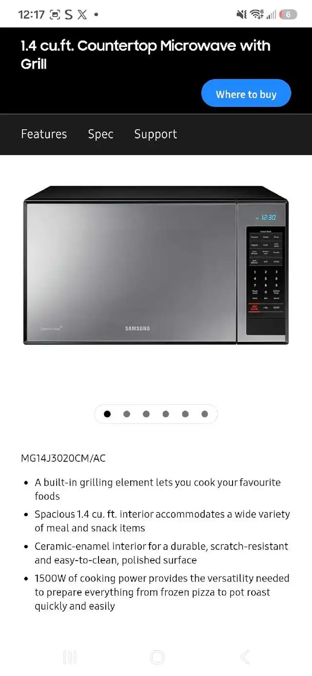 Samsung Microwave 584199983313735681