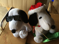 Snoopy lot of 2 Plush Dolls