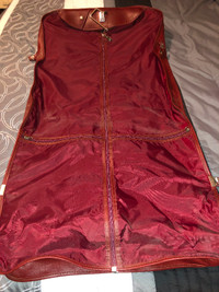 Vintage Dionite Burgundy Garment Bag With Hanger/Straps in Excel