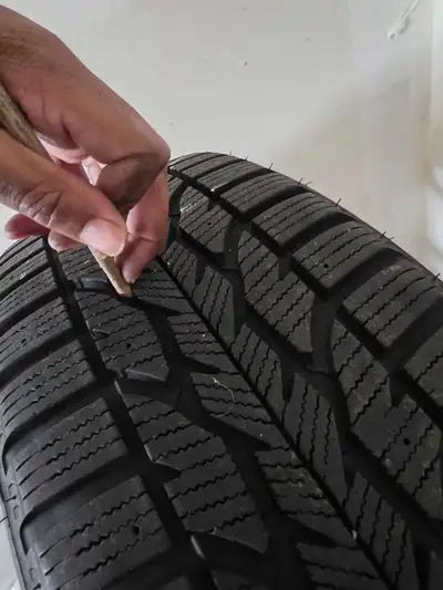 Winter tires for BMW x1, tires are 2 years old with rims on.