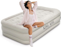 King Koil Luxury Twin Air Mattress for Camping, Home & Guests