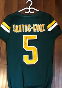 Edmonton Eskimos - Signed Jovan Santos-Knox jersey 