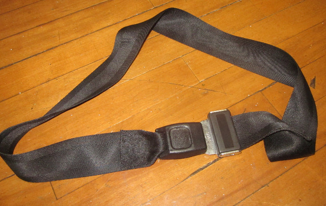 Vintage Car Seat Belt About 42" Made into belt you can wear in Other Parts & Accessories in Sudbury