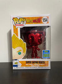 Funko POP! Dragonball Z Vegeta Red Chrome SDCC Exclusive 