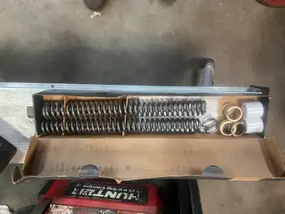 Bought these to lower my Harley. front springs won’t fit. They are made for a newer Harley Davidson....