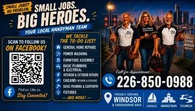 Handyman Services - Small Home Repairs (Windsor Area), View more