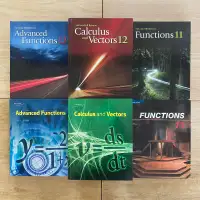Grades 11 and 12 Math Textbooks 1 YEAR 50% BBG FREE GTA Delivery