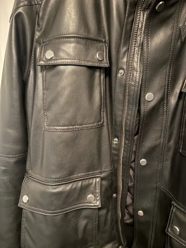 NEW Zara Faux Leather M65 Jacket XL in Men's in City of Toronto - Image 4