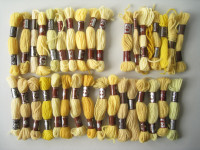 DMC Tapestry Virgin Wool Lot Shades of Yellow
