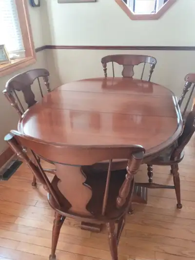 Solid Maple Table & 4 Chairs, View more