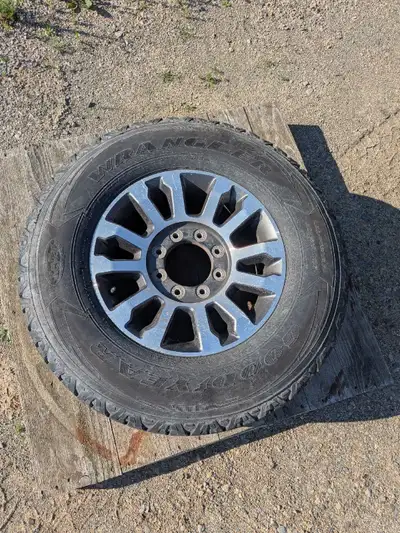 Ford 8x170 275/70 R18 Wrangler Adventure with Stock Rims F250 F350 good tires, used 1 year only clea...