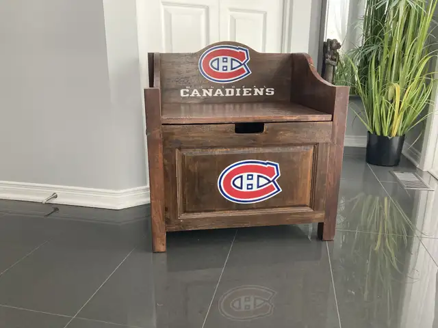 Wood Storage Bench / Banc de rangement en bois in Arts & Collectibles in Gatineau - Image 3
