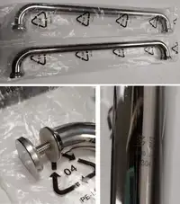 304 stainless steel shower room glass door handle