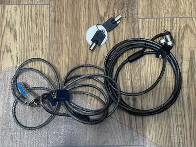 laptop locks Kensington Key & Targus combination lock $1 each, View more