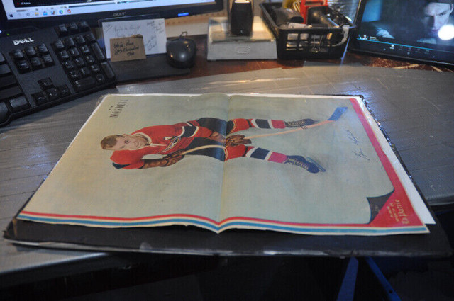 Ken mosdell montreal canadiens hockey club 1950 POSTER JOURNAL L dans Art et objets de collection  à Victoriaville - Image 4