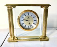 Horloge de bureau à quartz Birks / Birks quartz desktop clock